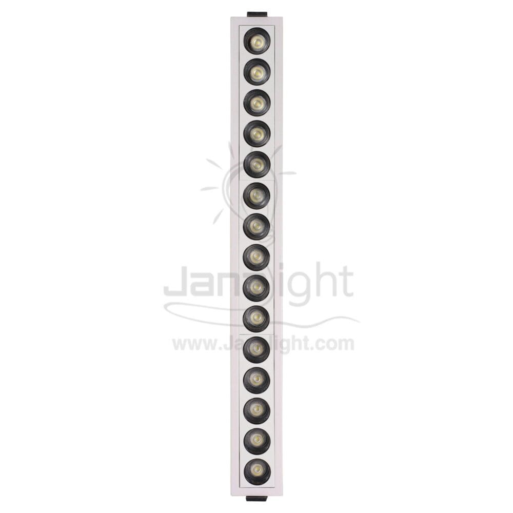 سبوت لينر مستطيل 30وات 15عدسة وش 41.5سمx4.5سم ابيض ابيض جنى لايت GS-15T linear light 30watt 15 Eye white