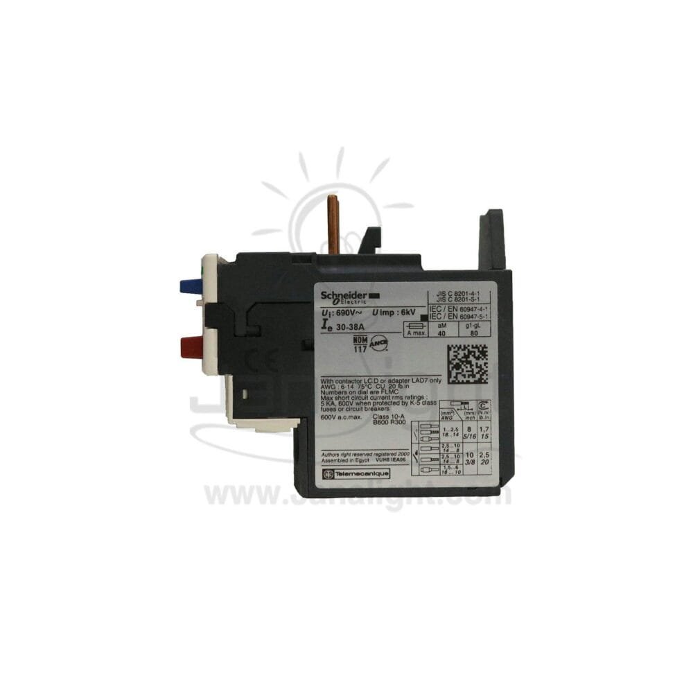 اوفر لود شنايدر ٣0- ٣٨ امبير Schneider Overload Relay 30–38A