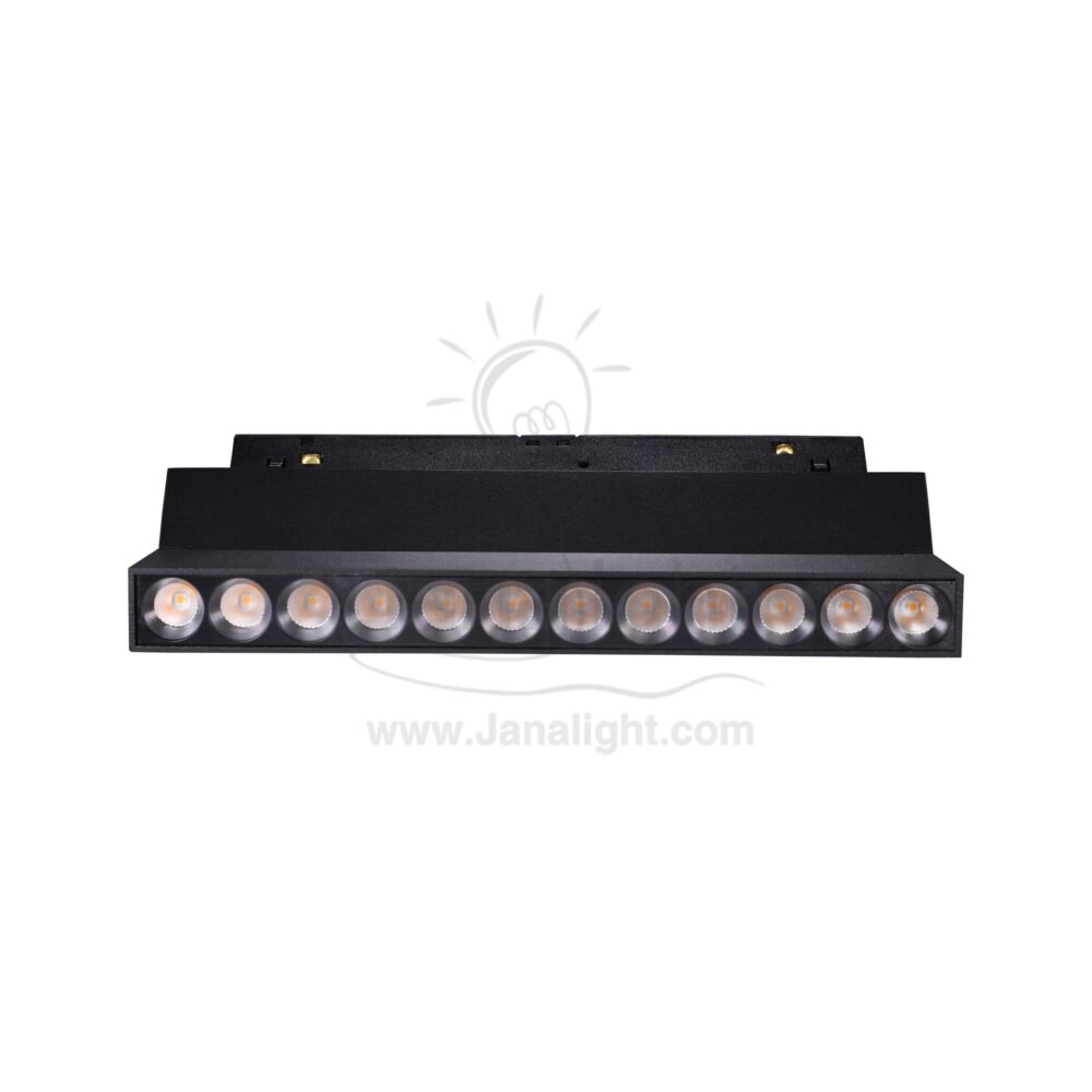 كشاف تراك لايت ماجنتك مستطيل 12عدسة 12 وات 23سم وورم FN 706 جنى لايت LED magnetic track light linear 12 watt warm