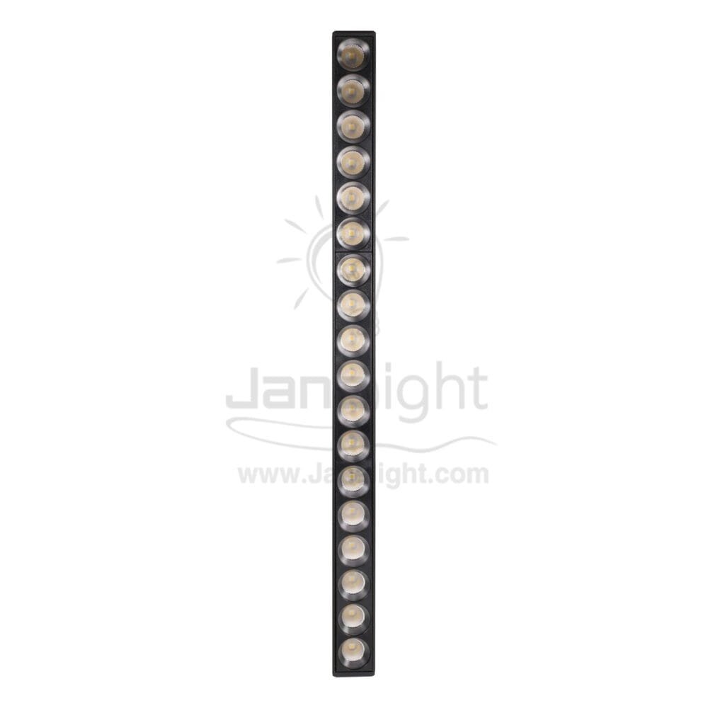 كشاف تراك لايت ماجنتك ابيض مستطيل 18 عدسة جنى لايت JN-730 ابيض V-DC48 18 وات 33 سم magnetic track spotlight cylindrical 18 watt white warm