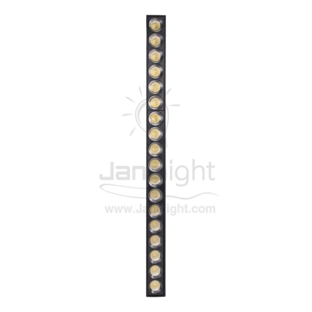 كشاف تراك لايت ماجنتك اسود مستطيل 18 عدسة سمارت لايت 3 جنى لايت JN-730 اضاءة دايمينج ابليكيشن V-DC48 18 وات 33 سم magnetic track spotlight cylindrical 18 watt black 3 colors