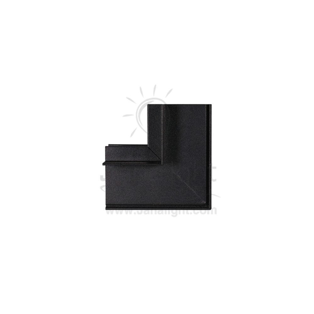 وصلة عود مجناتك لد زاوية راسي داخل بشفة مخفية اسود GN 722 جنى لايت Magnetic track light GN-722