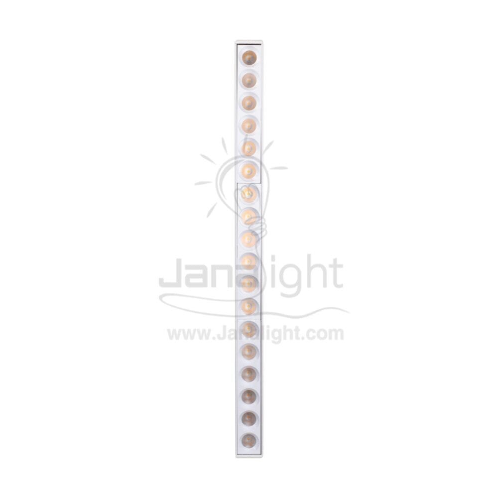 كشاف تراك لايت ماجنتك ابيض مستطيل 18عدسة 18وات 33سم V DC48 وورم JN 730 جنى لايت linear Magnetic Track Profile 18 Lenses 18 watt white warm