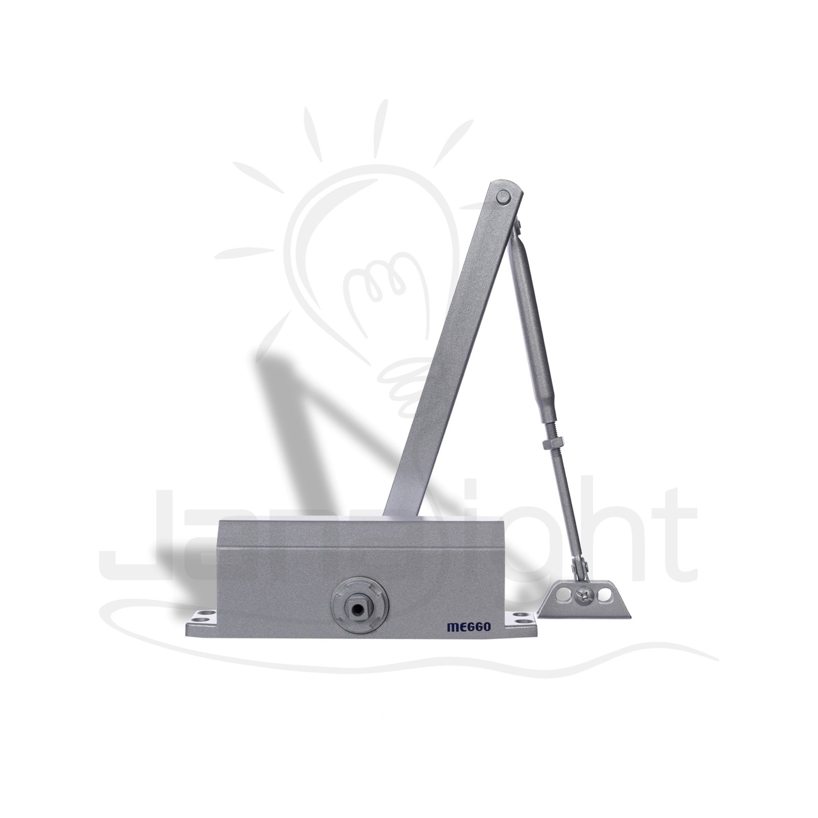دفاش باب ميغو من اقل وزن حتى 90 كغ فضي ST-062 Lightweight Door Closer – up to 90 kg Doors Silver – Migo ST062