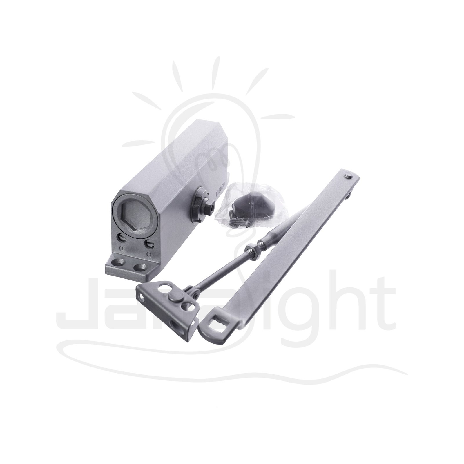 دفاش باب ميغو من اقل وزن حتى 90 كغ فضي ST-062 Lightweight Door Closer – up to 90 kg Doors Silver – Migo ST062