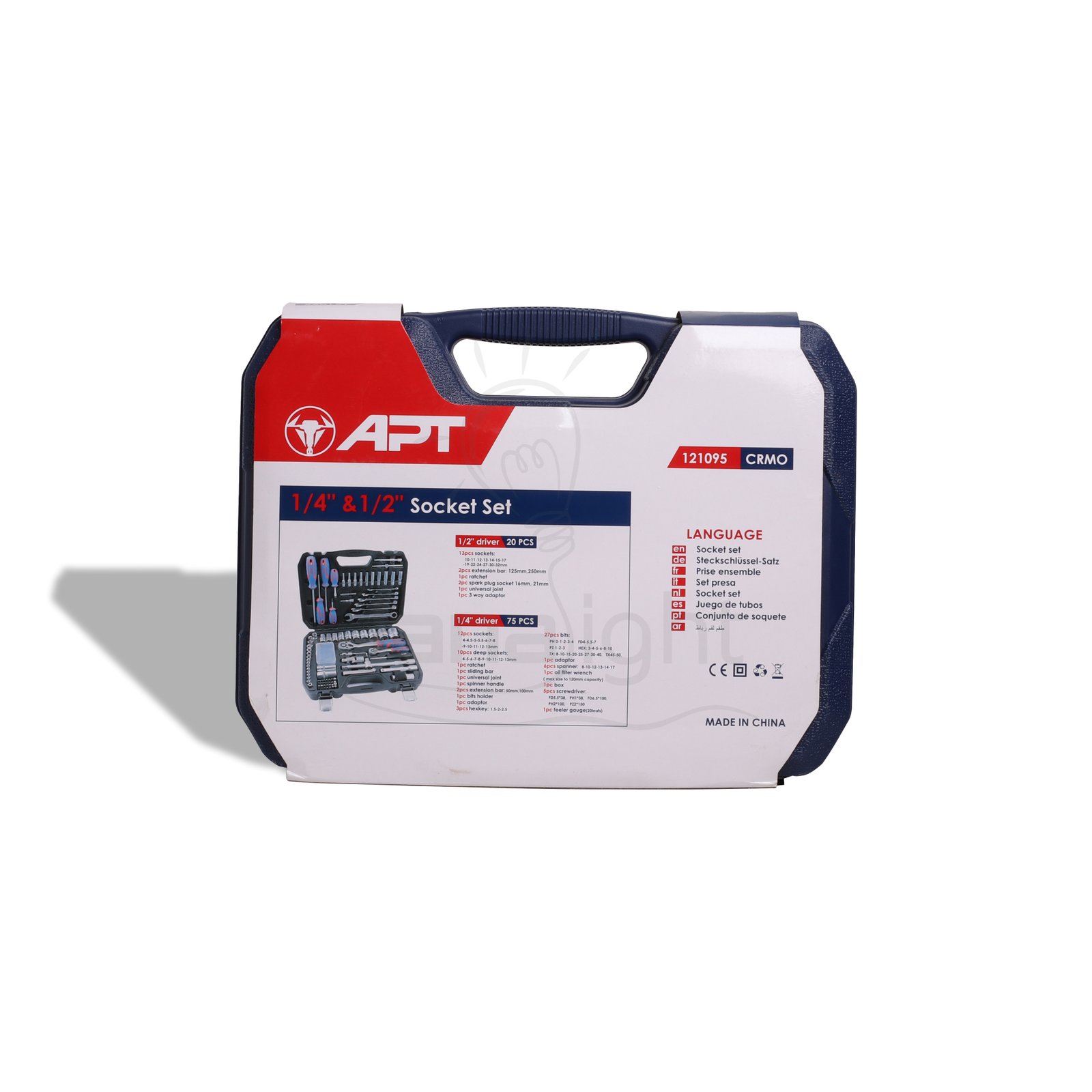 طقم لقم ومفكات 95 قطعة APTHT-Mech 121095 APTHT-Mech 121095 46-Piece Electronic Tool kit