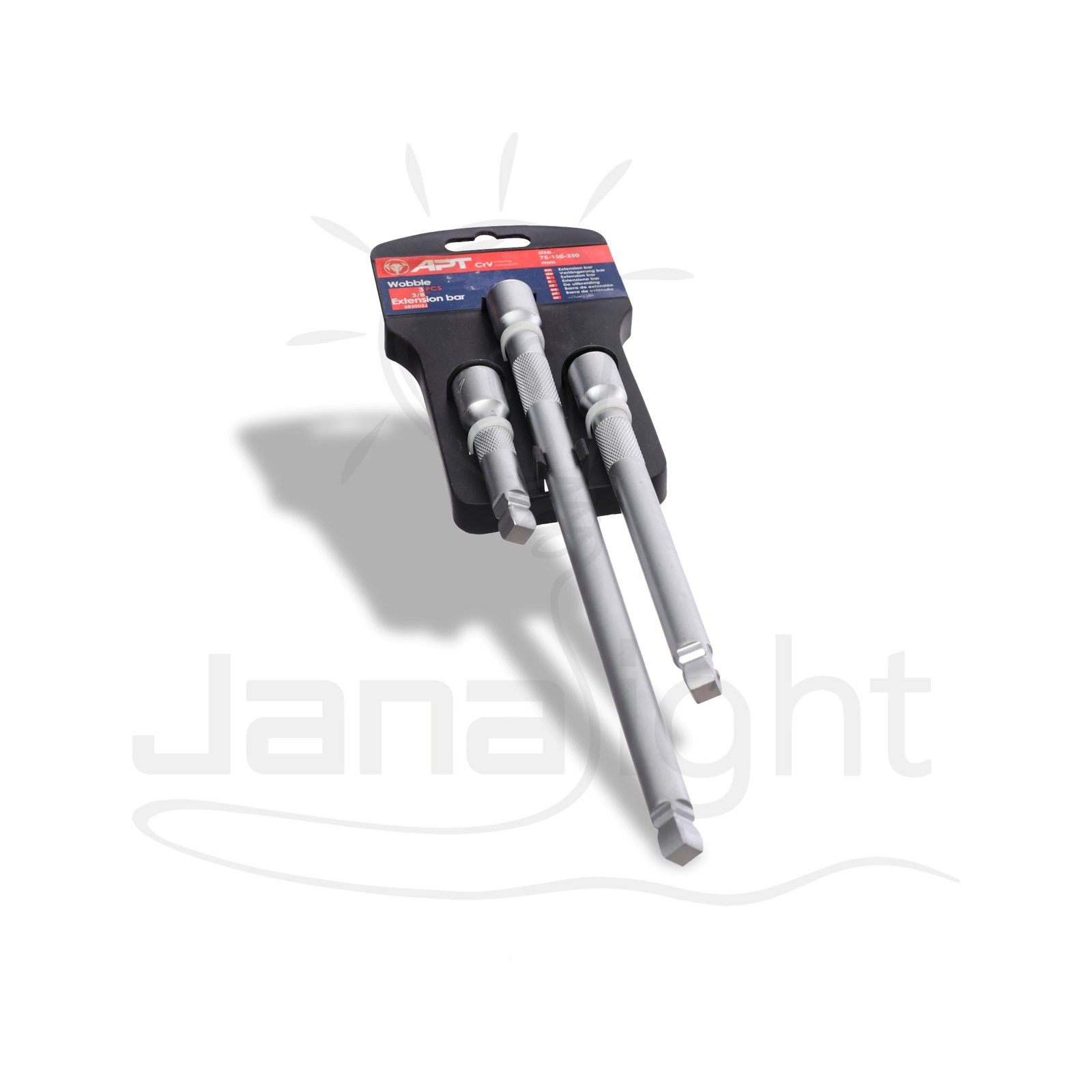 طقم 3 وصلة 10 و 5 و 3 متحركة M.383003J CR-V مربع 383003 APTHT-Mech 8-3 3-Piece Swivel Extension Bar Set (3 inch + 5 inch + 10 inch) – 1/2 inch Drive – APTHT-Mech CR-V