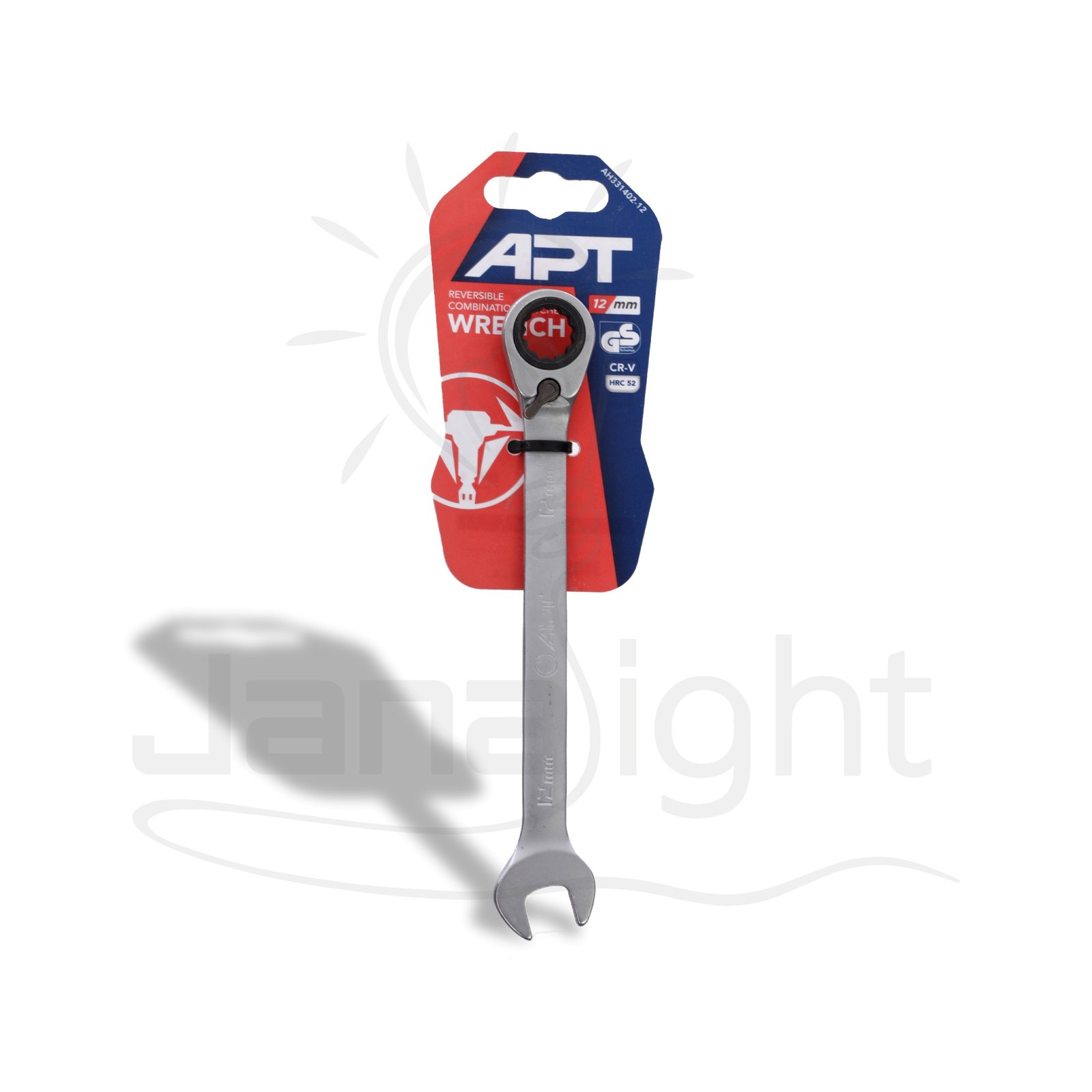 مفتاح بلدي مشرشر راتشة اتجاهين 12 مم ك.ف صيني DW31402-12 APTHT-Mech APT 12mm Ratcheting Combination Wrench 2Way CR-V