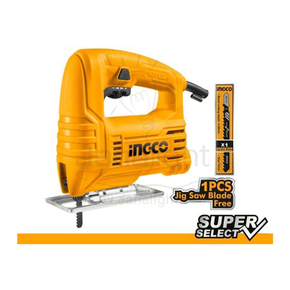 اركيت منشار خشب 400 وات اسود اصفر JS400285 انكو INGCO JS400285 Jig Saw Corded Jigsaw with Scale Ruler 400W