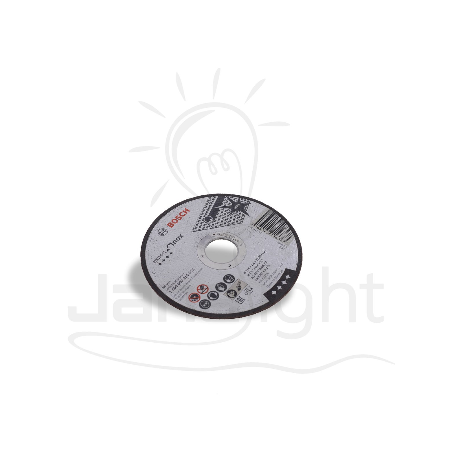 اسطوانة قطع بسكوتة استانلس 1.6X115 مم P600-215 INDX بوش Bosch inox Cutting discs 115 mm 2 608 600 215