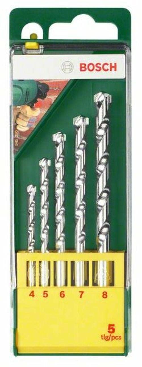 طقم بنطة شنيور حوائط 5 قطعة 4-8مم P2607.019.439 بوش Wall drill bit set 5-piece 4-8mm P2607.019.439 Bosch