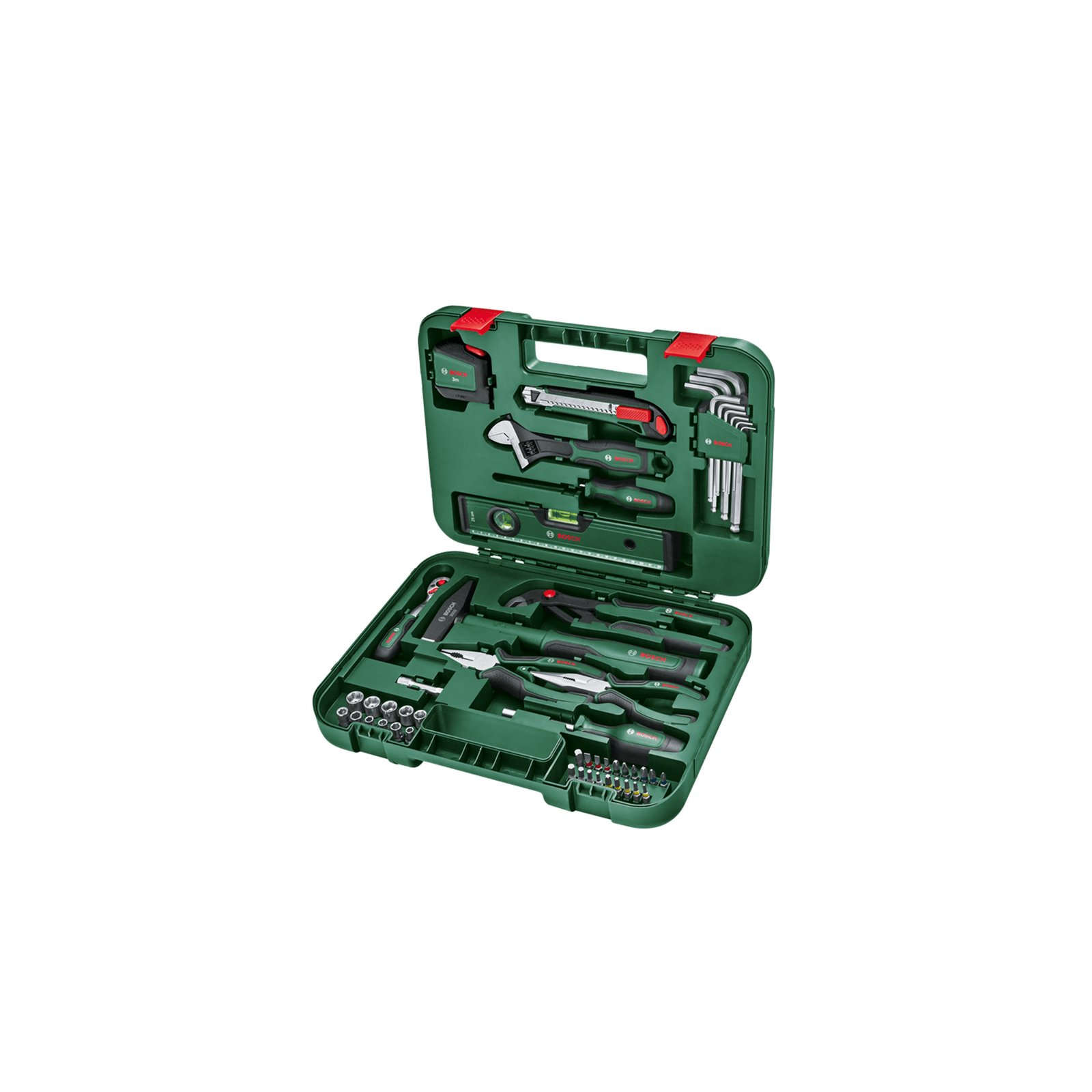 مجموعة أدوات يدوية متقدمة من Bosch 52 قطعة 1600A02BY7 Advanced Hand Tool Set 52-Piece