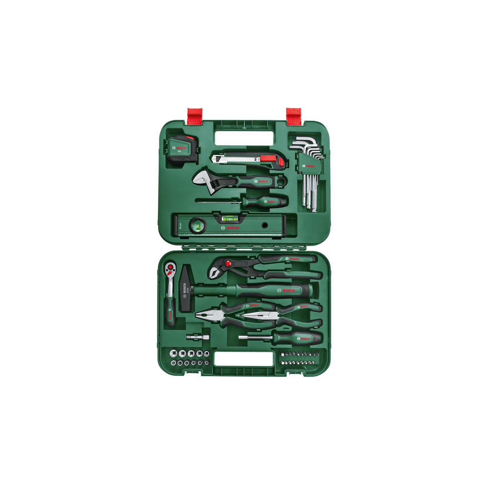 مجموعة أدوات يدوية متقدمة من Bosch، 52 قطعة 1600A02BY7 Advanced Hand Tool Set 52-Piece