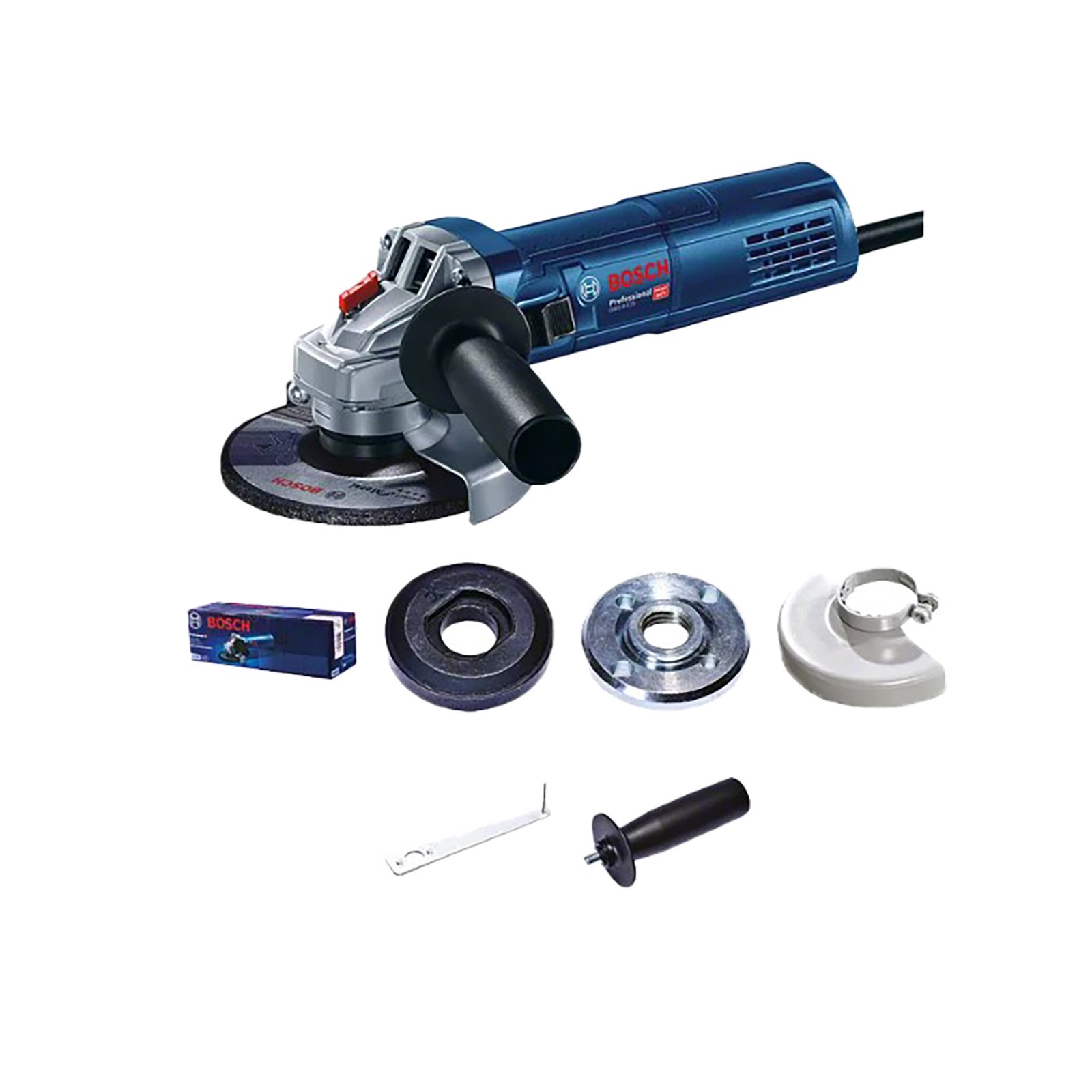صاروخ تجليخ و قطعية 5 بوصة 900 وات 11500 لفة في الدقيقة p 06013960K7 بوش 5 inch 900 W Angle Grinder 11 500 RPM BOSCH-06013960K7
