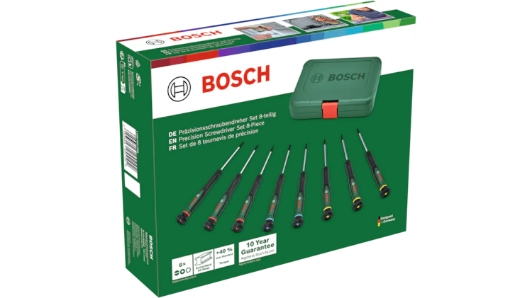 بوش طقم مفكات براغي دقيقة من بوش مكون من 8 قطع BOSCH 1600A02Z9M - الصورة 5
