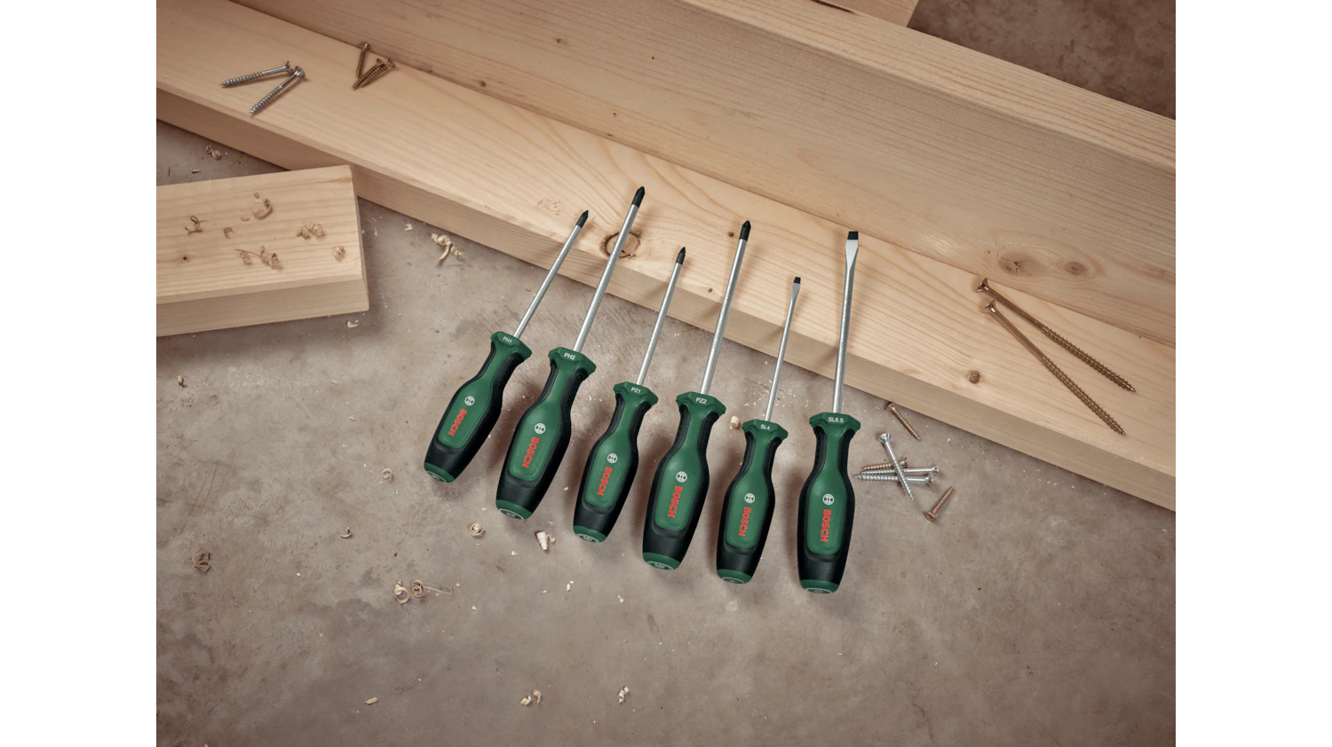 بوش طقم مفكات صليبة 6 قطع BOSCH 1600A02BX7 - الصورة 4