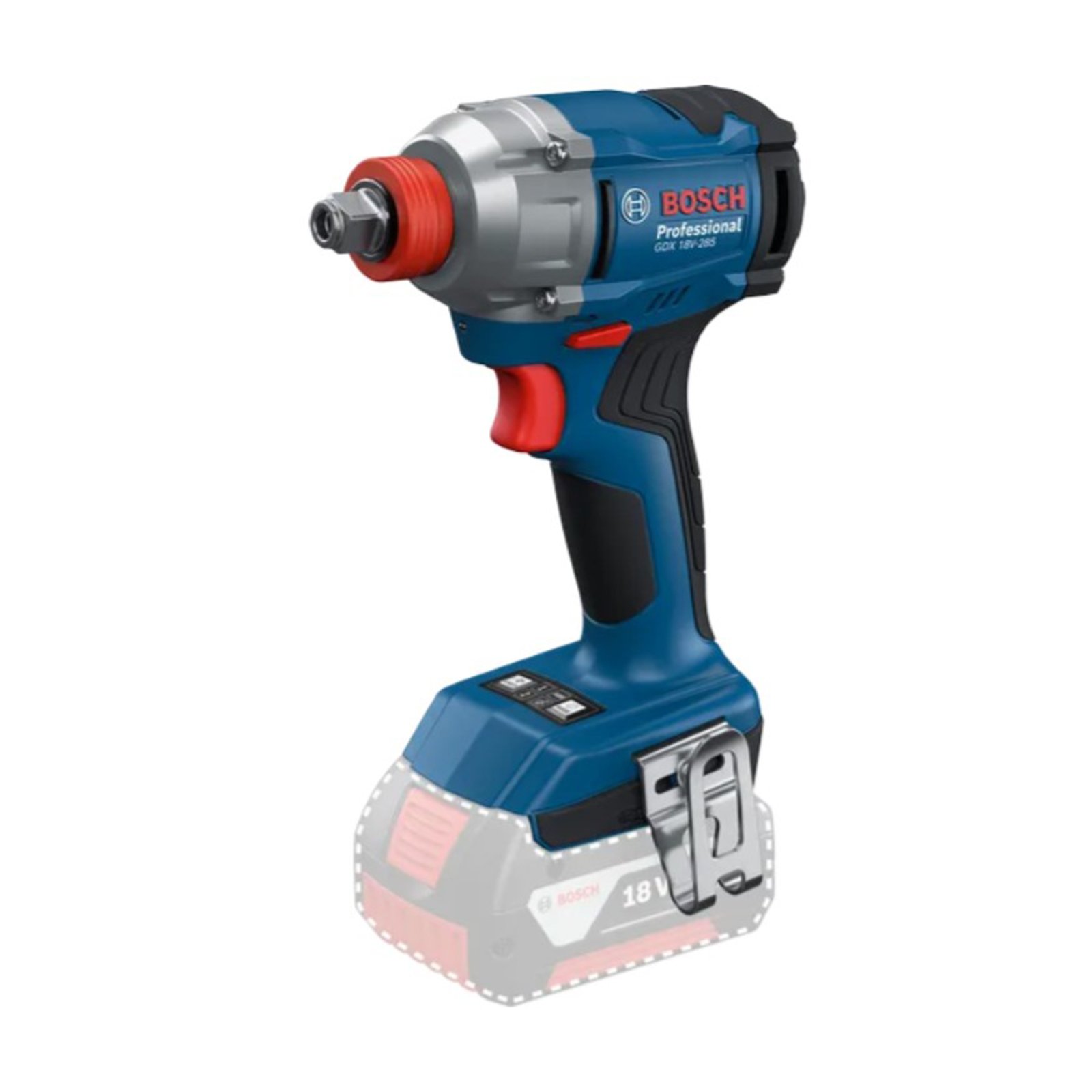 مفتاح فك و ربط دقاق بطارية 18 فولت عزم ربط 285 نيوتن متر Bosch 06019N2120 Bosch 18V Cordless Impact Wrench – 285 Nm Torque 06019N2120