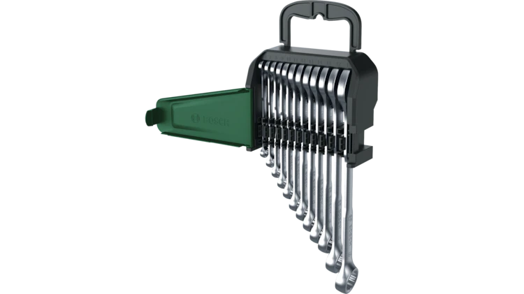 بوش طقم مفاتيح بلدي مشرشر سيستيم بوش 12 قطعة BOSCH 1600A02Z9D - الصورة 2