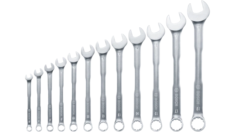 بوش طقم مفاتيح بلدي مشرشر سيستيم بوش 12 قطعة BOSCH 1600A02Z9D - الصورة 3