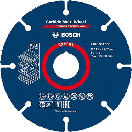 قرص قطع متعدد الاستخدامات كربيد 115 مم (4.5 بوصة) - بوش 115mm (4.5") Carbide Versatile Cutting Disc - Bosch
