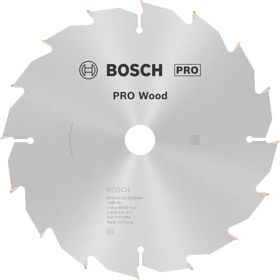 صينية منشار 9.25 بوصة للخشب 40 سنة p 2608.640.894 بوش Bosch Circular Saw Blade for Wood, 9.25", 40T – Part No: 2608.640.894