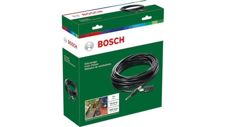 خرطوم تنظيف الأنابيب والمصارف 10 م - 160 بار - بوش Bosch Drain & Pipe Cleaning Hose 10m 160 Bar