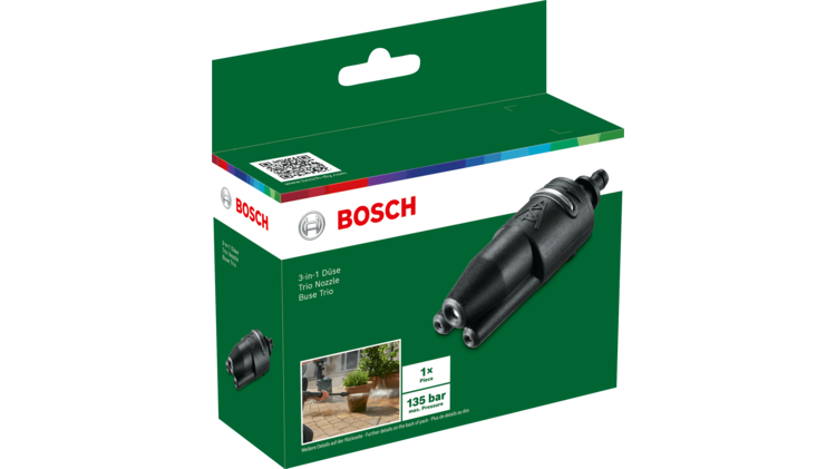 فوهة ثلاثية الأنماط Trio Nozzle لغسالات الضغط - بوش - الصورة 2