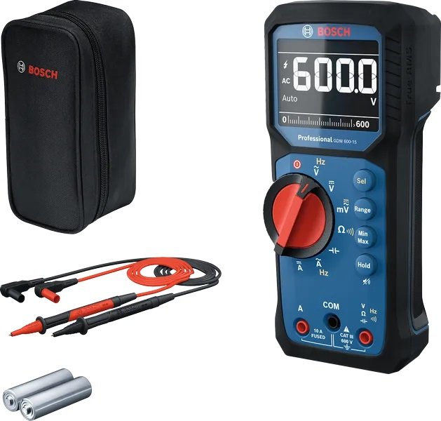 افوميتر ديجيتال 600فولت P0601077300 بوش Bosch Digital Multimeter 600V - P0601077300
