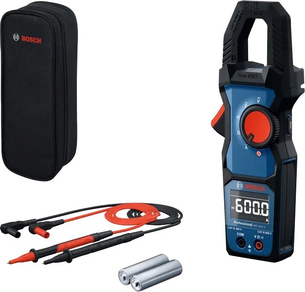 افوميتر ديجيتال كلامب 600فولت P0601077600 بوش Bosch Digital Clamp Multimeter 600V - P0601077600