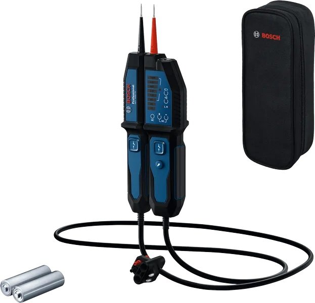 افوميتر جهاز اختبار الجهد متعدد الوظائف حتى 1000 فولت مزود بمؤشرات LED P0601077800 بوش Multi-Function Voltage Tester Multimeter up to 1000V with Indicators - 77800