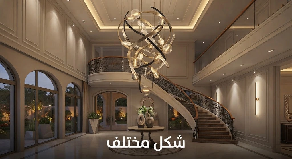 دليل اختيار الإضاءة للفلل والشقق: كيف تختار الإضاءة المناسبة لكل مساحة؟ 7 اختيار الإضاءة للفلل والشقق,إضاءة الفلل,إضاءة الشقق,فضل إضاءة للمنزل