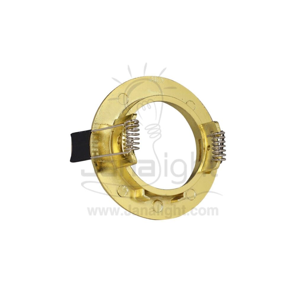 سبوت لايت ثابت 5.5 سم ذهبي لامع Fixed Shiny Gold 5,5 SpotLight Frame