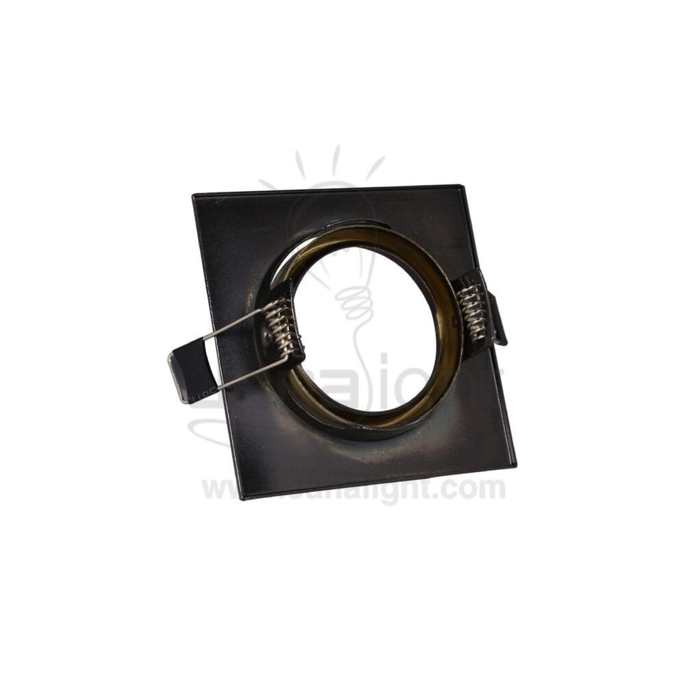سبوت مربع متحرك 7.5 اكسيدي اصفر pivoting square frame spotlight , 7.5 cm