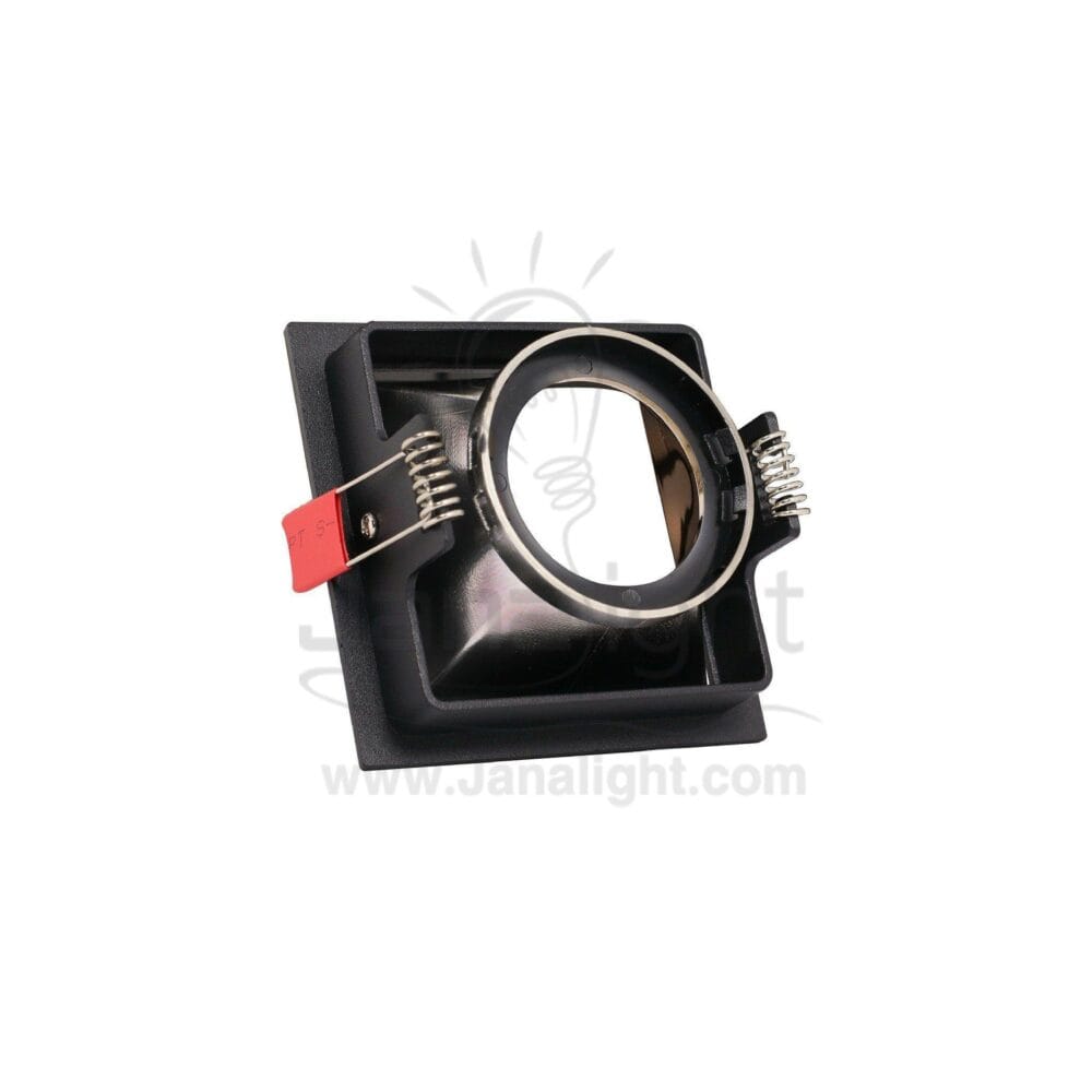 سبوت لايت فارغ 7.5 مربع اسود ذهبي لامع Square Black/Shiny Gold SpotLight Frame