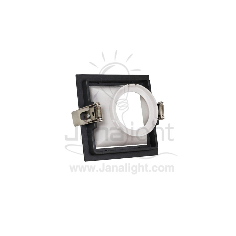 سبوت لايت فارغ 7.5 مربع رمادي ابيض Square White Grey SpotLight Frame