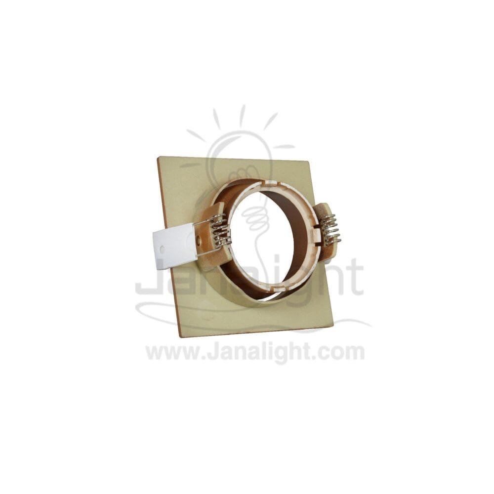 سبوت لايت مربع فارغ بلاستك متحرك نحاسي مط Square Plastic Matt Copper Rotatable Bareeq SpotLight Frame