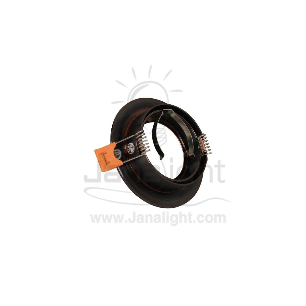 سبوت مدور نحاسي احمرفارغ المنيوم جنى لايت JN-1109 XK recessed pivoting copper round frame spotlight 7.5 cm