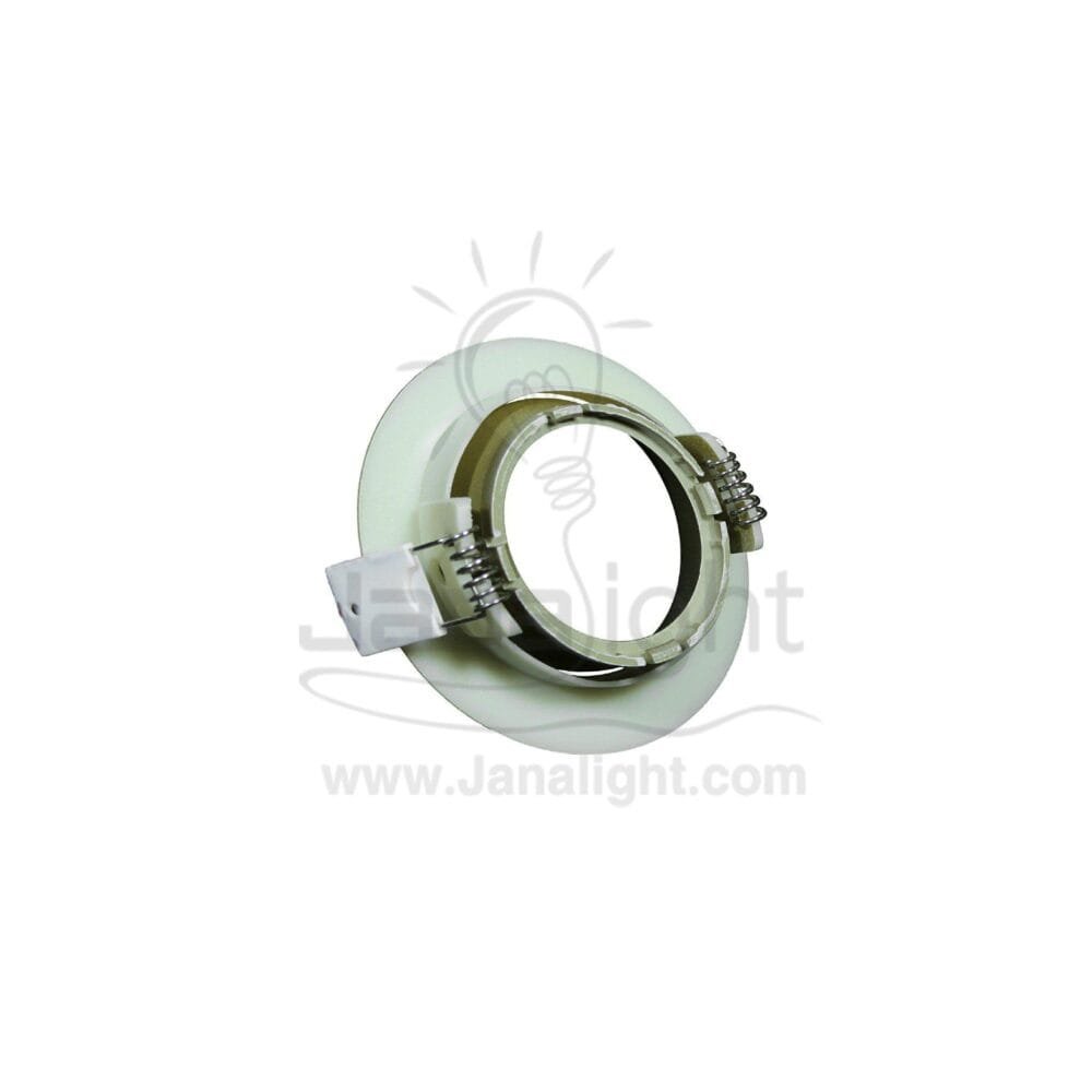 سبوت مدور فارغ بلاستك متحرك شمباني مط بريق BQ 02 - 11 square gold pivoting recessed frame spotlight 9 cm