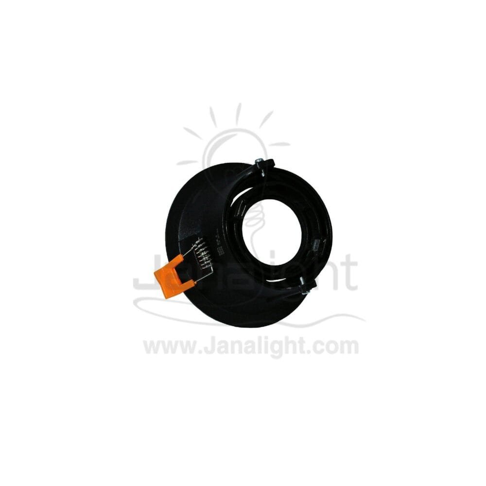 سبوت لايت فارغ مسحوب مدور متحرك اسود R611 Round Black SpotLight