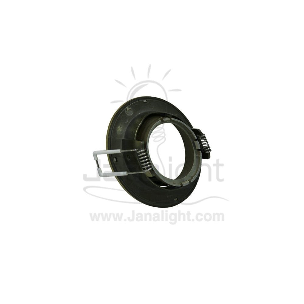 سبوت مدور متحرك فارغ ناعم كونو ذهبي لميع - شامبين بريق BQ-2-13 pivoting round recessed bright gold & champagne frame spotlight 9cm
