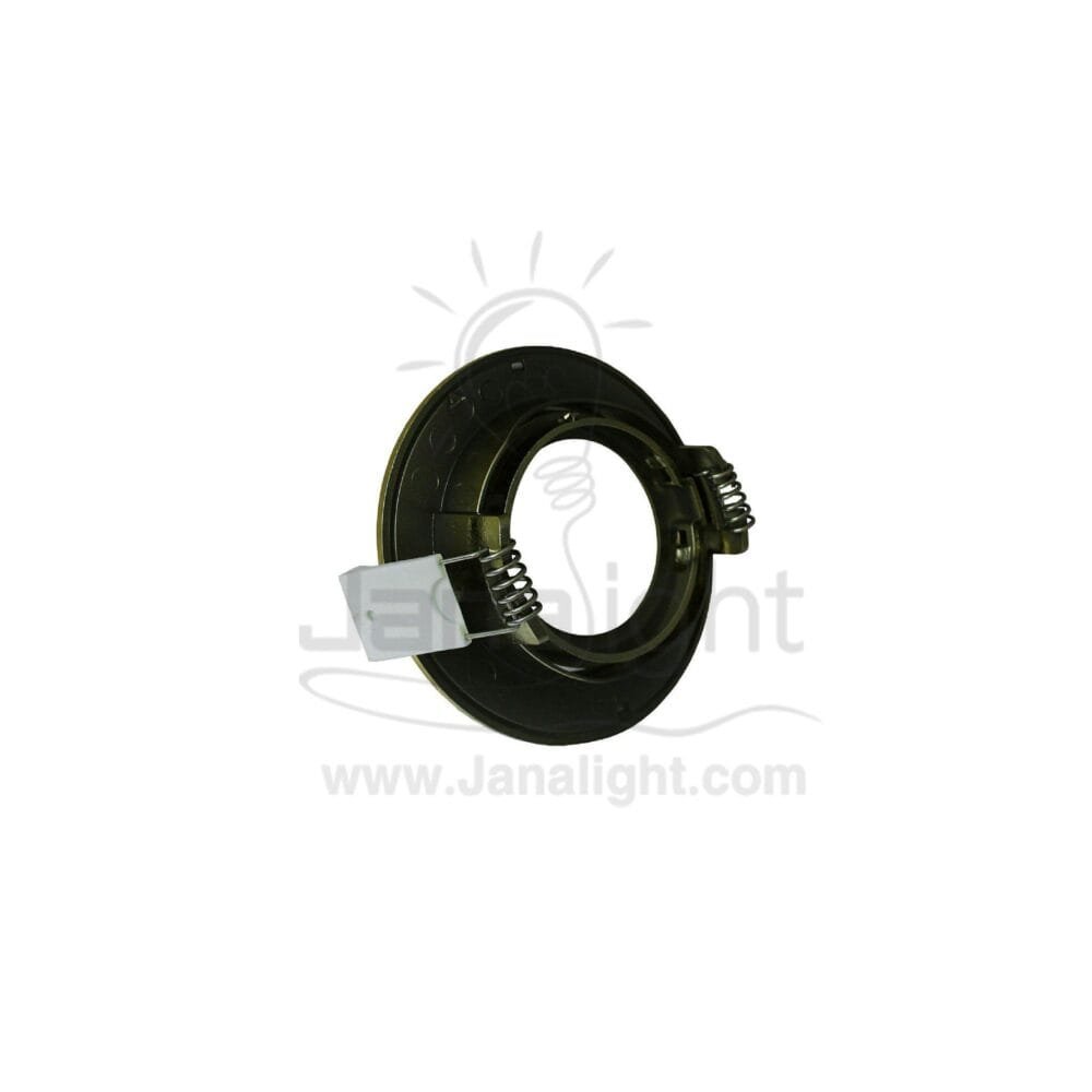سبوت مدور متحرك فارغ مدرج ذهبي لميع - فضي مط بريق BQ-2-14 recessed gold & silver body color frame spotlight 9cm