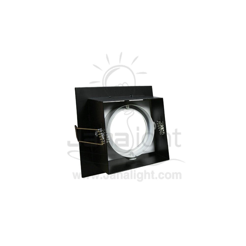 سبوت دايكست مربع 1عين اسود قلب ابيض TEC-6150 slotter square frame black & white downlight