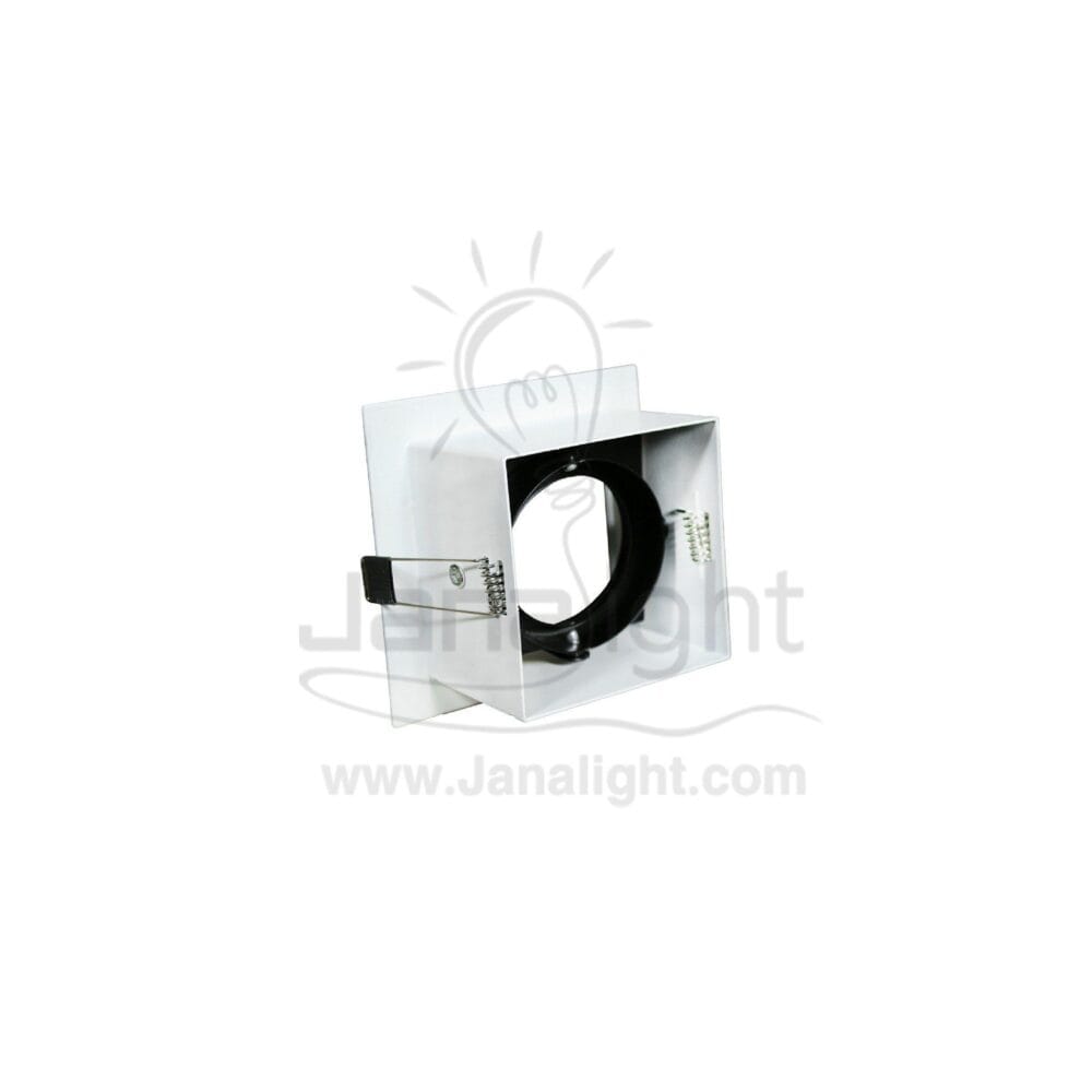 سبوت دايكست مربع 1عين ابيض قلب اسود TEC-6150 slotter square frame black & white downlight