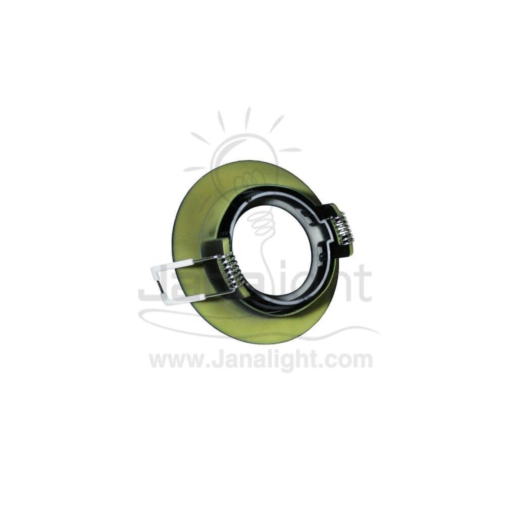 سبوت مدورفارغ بلاستك اسود مط متحرك مدرج بريق BQ 02 - 03 pivoting recessed black mounting frame downlight 9 cm