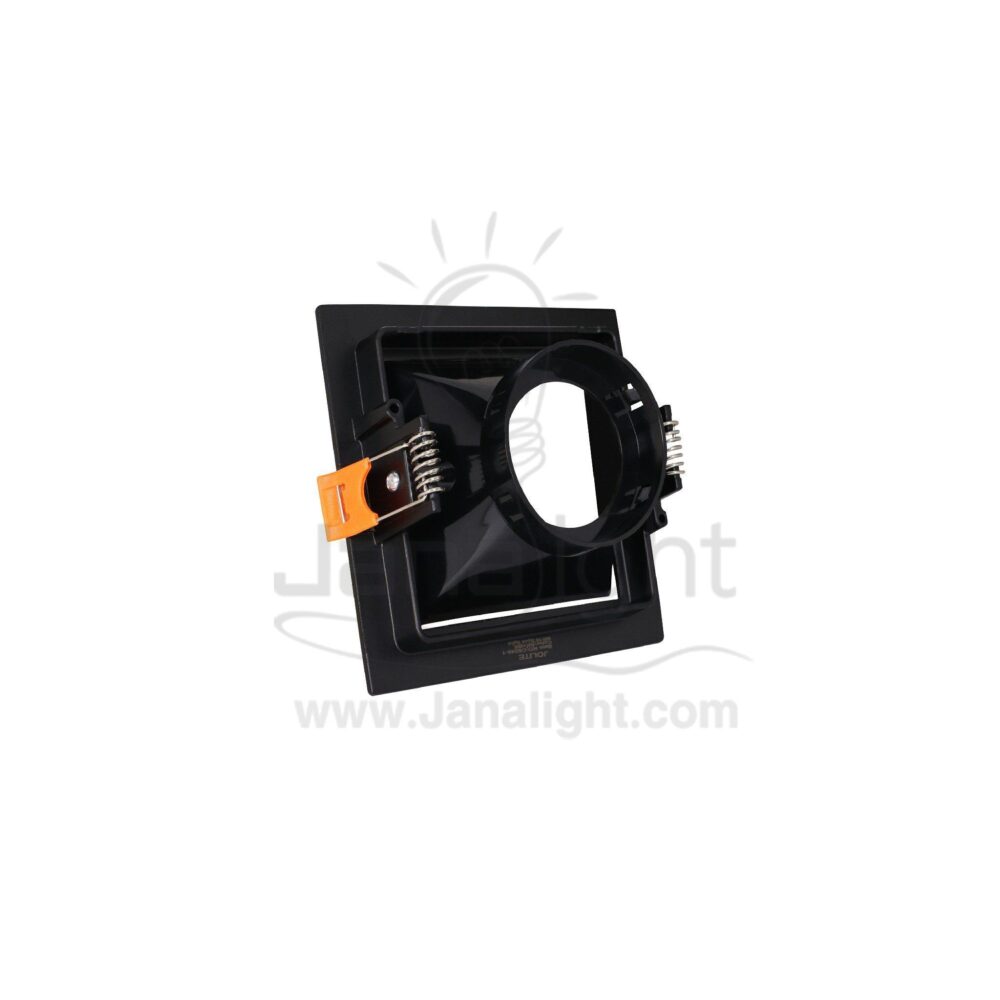 سبوت لايت فارغ 9سم مربع اسود اسود Square Black/Black 9 SpotLight Frame