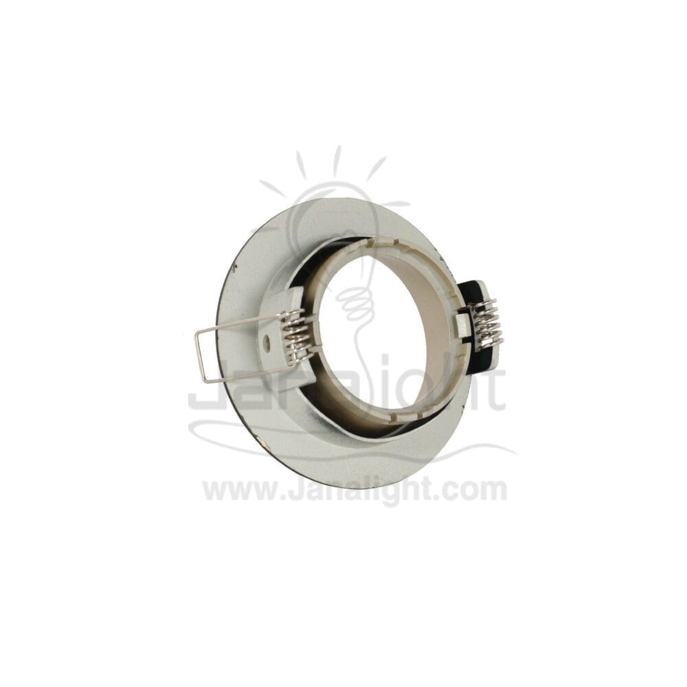 سبوت مدور متحرك فارغ ناعم كونو اسود - شامبين بريق BQ-02-18 pivoting round recessed black & champagne frame spotlight 9 cm