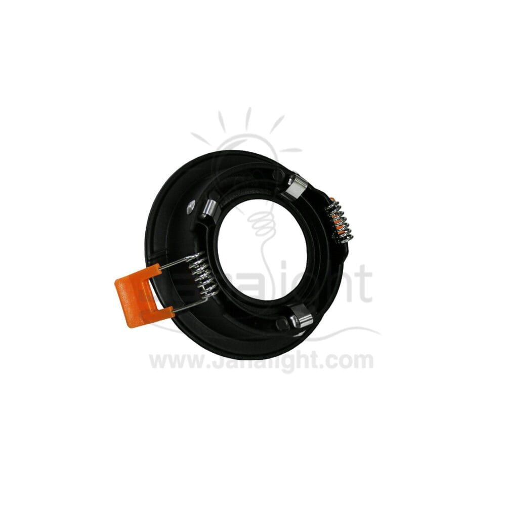 سبوت لايت فارغ 7.5 سم لوكس مجوف مدور اسود Round Hollowed Black 7,5 Lux SpotLight Frame