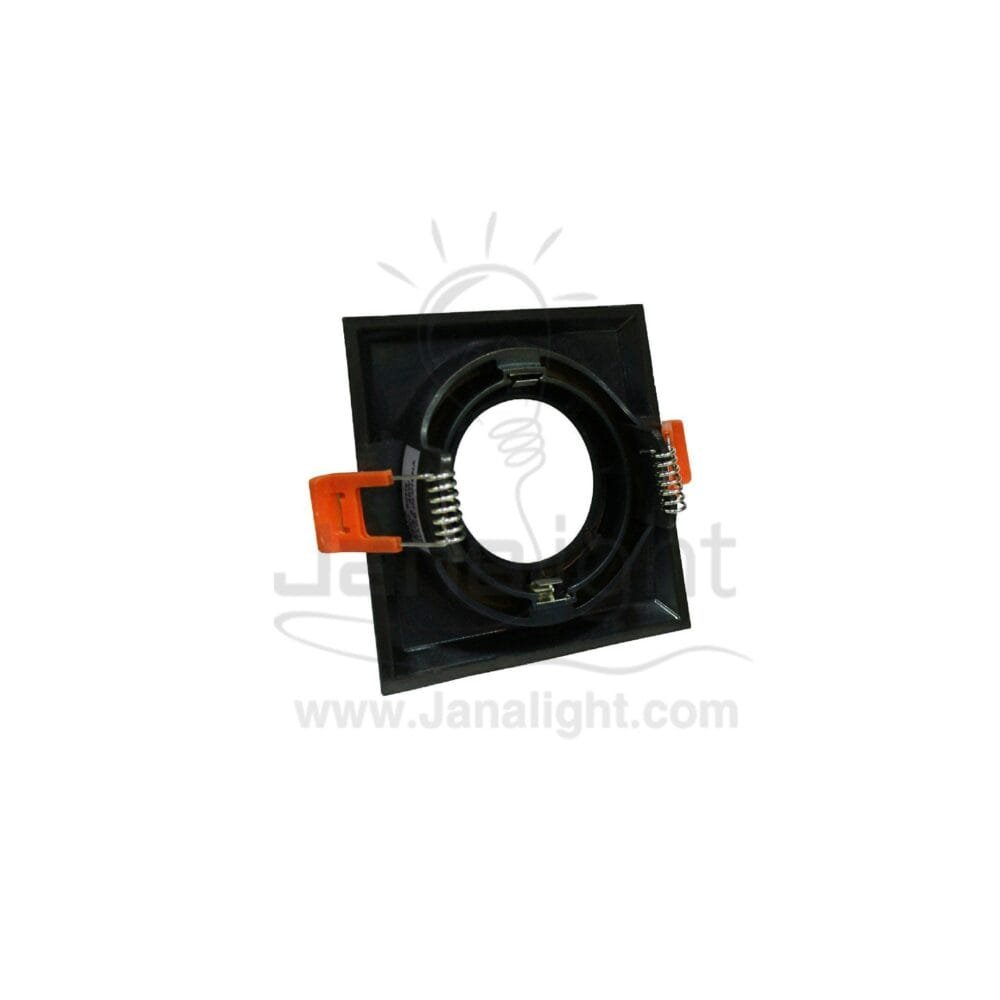 سبوت لايت فارغ 7 سم مربع اكسدية اصفر Square Yellow/Bronze 7 SpotLight Frame