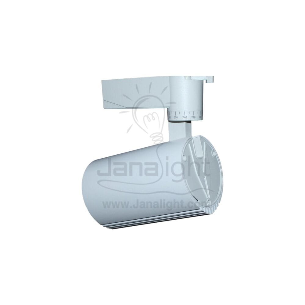 سبوت لايت تراك سبوت تراك 30 وات ابيض ابيض جنى لايتLS001 White White 30 Watt JANALIGHT Track Light Spot