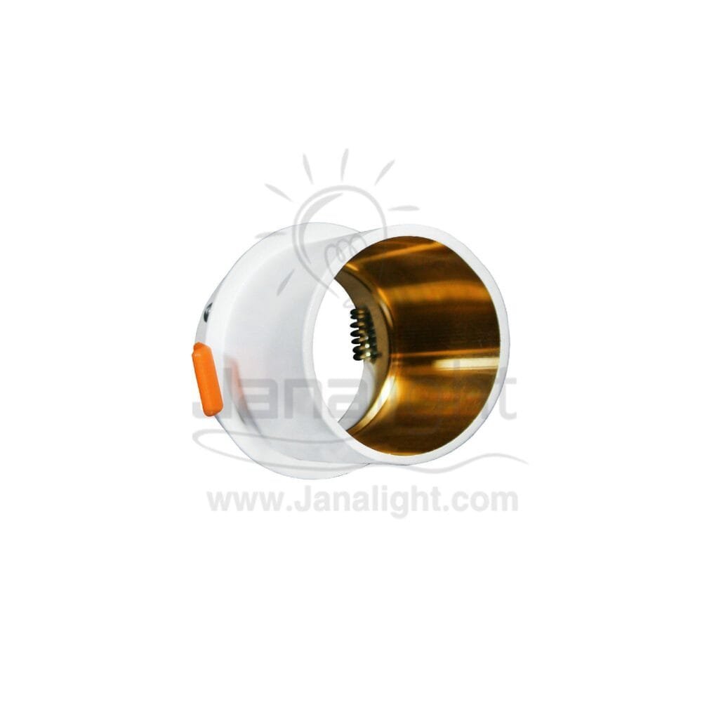 سبوت فارغ ابيض اطار ذهبي White/Gold SpotLight Frame 1201